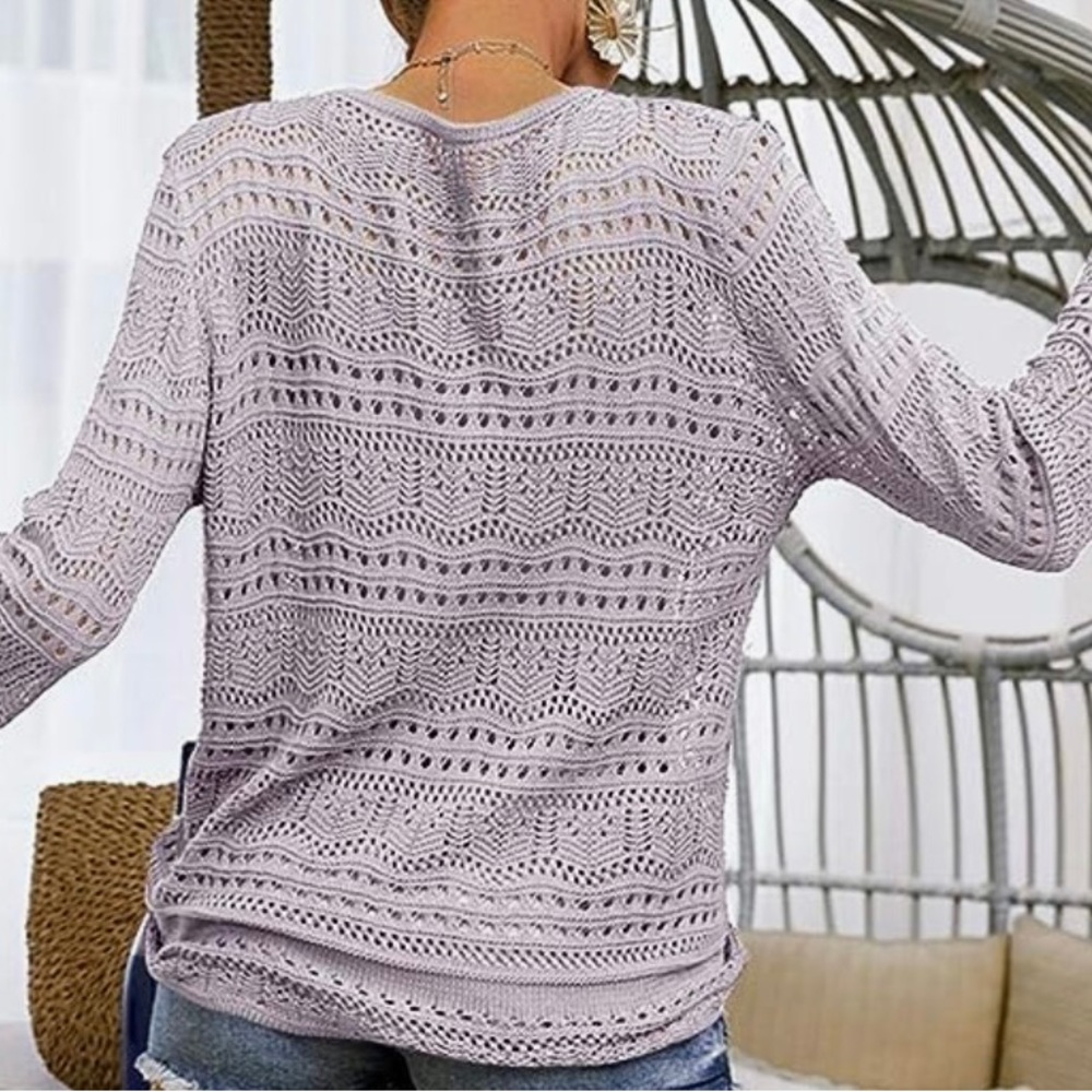 Crochet drawstring top. - Picture 2 of 3